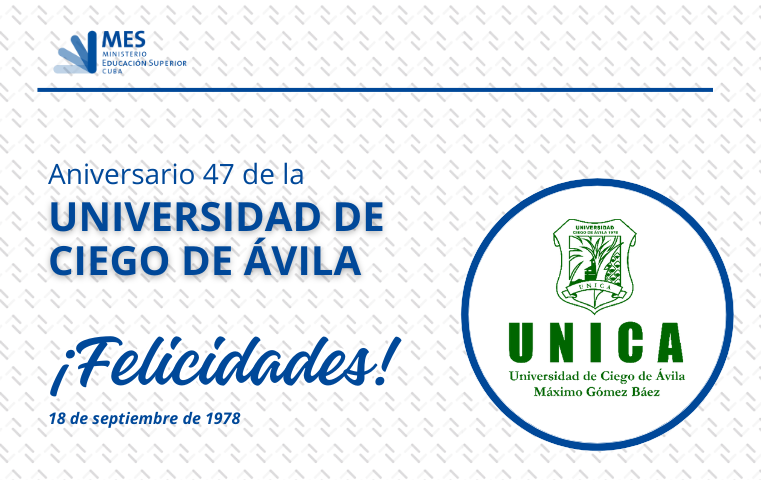 CubaMES's tweet photo. 🥳📚 Reciba nuestra felicitación toda la comunidad universitaria de la @UNICACu en su 47 aniversario de fundación.
🎓🏛 Institución comprometida con la excelencia de la educación superior cubana. Gracias por formar generaciones de profesionales con pasión, entrega y valores. 🙌💚 https://t.co/ghHuXQejqa