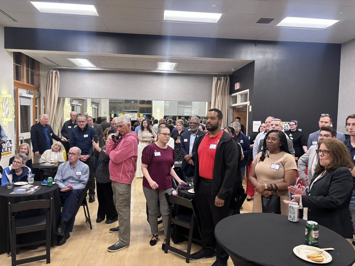 Always a joy to return to my home district — District 15 showed up strong for Linda Foley’s re-election.