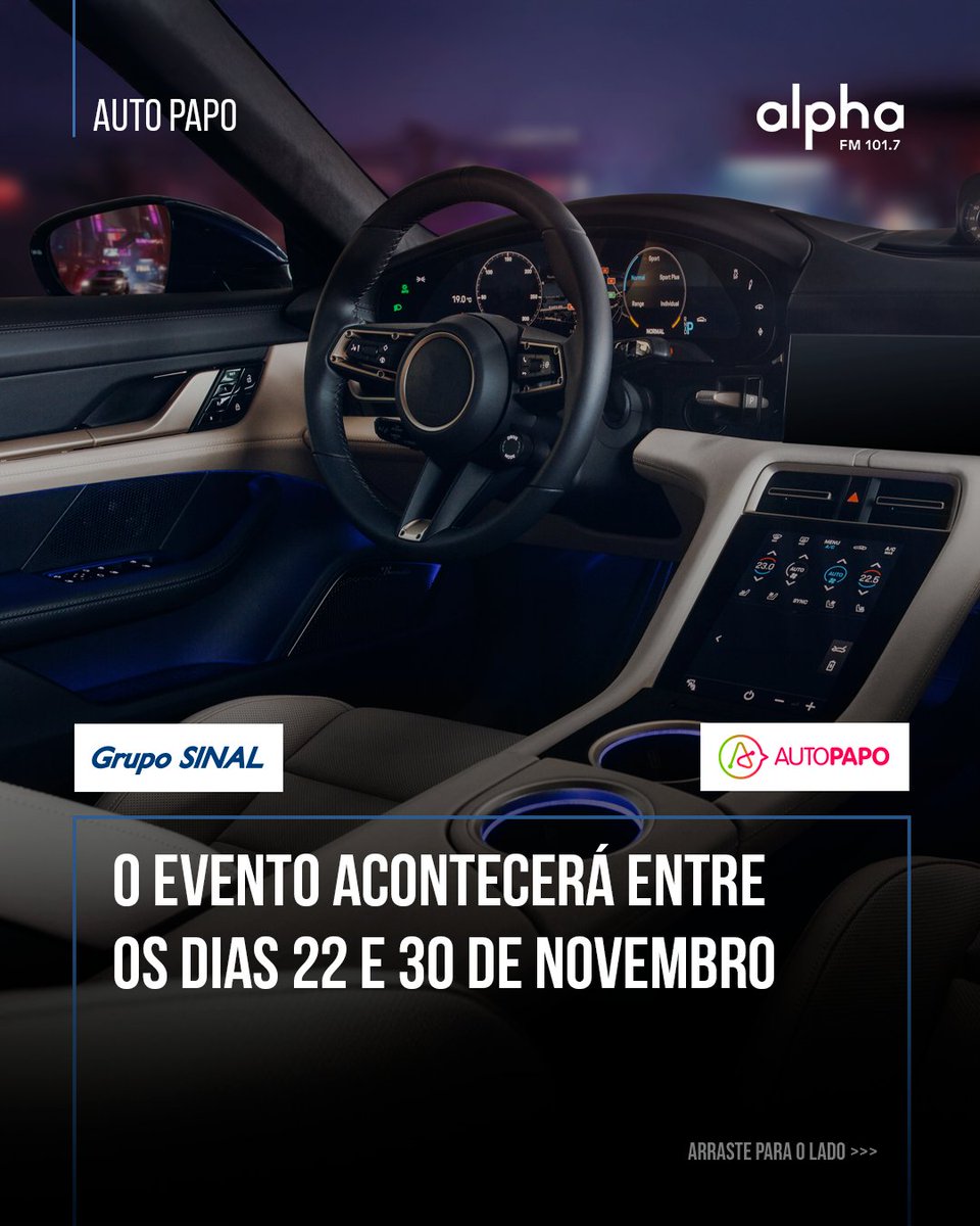O Salão do Automóvel 2025 já tem data confirmada!

De 22 a 30 de novembro, o evento promete movimentar São Paulo com lançamentos exclusivos e grandes novidades — incluindo modelos chineses e japoneses.

#pubil #autopapo