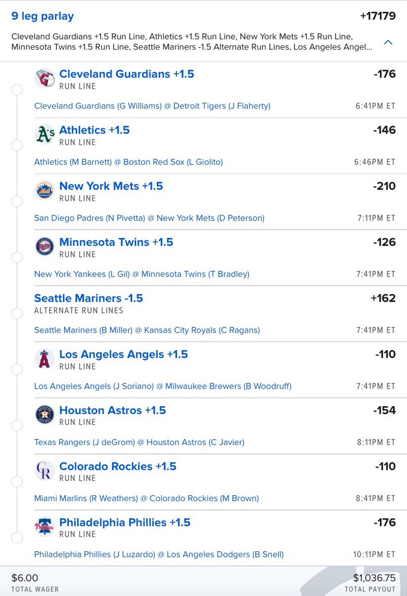 thepropdealer's tweet image. If my model goes perfect again we win $1,000.

Only 9 legs needed.

Worth $6?

Betslip 🔗 tpd.bet/Spreads9-17