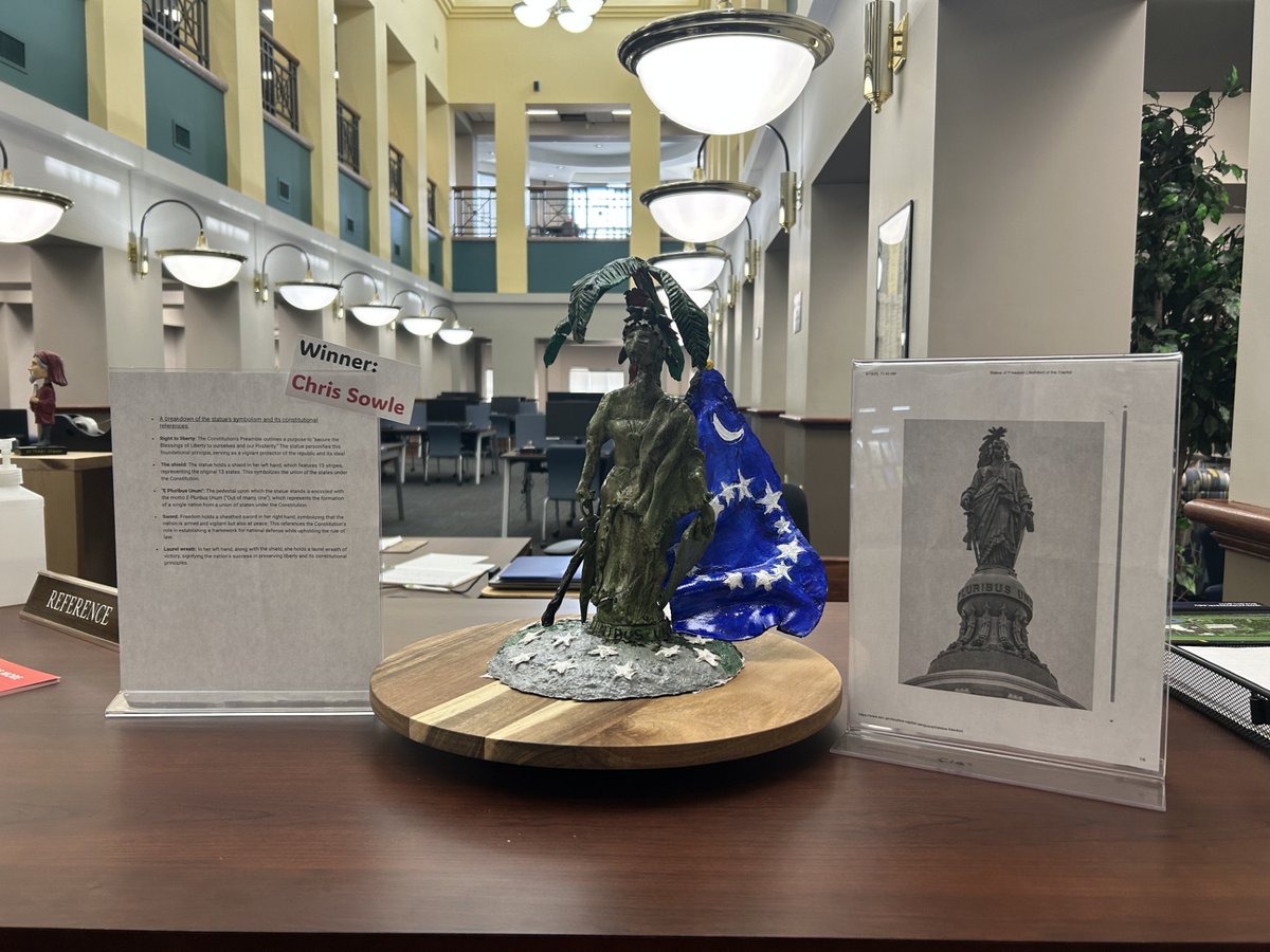 Congrats to Chris Sowle, winner of TTC’s Constitution Day Art Contest! 🖌️ His work is now on display in the Thornley Campus Library (Bldg. 510). Stop by and take a look! 🇺🇸 #TTCConstitutionDay #TTCArts