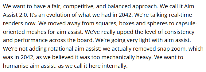 EndersFPS's tweet image. DICE is going "very light" with aim assist in #Battlefield6 

They are not adding rotational aim assist, and have removed "zoom snap" aim assist as well. 

well-played.com.au/battlefield-6-…