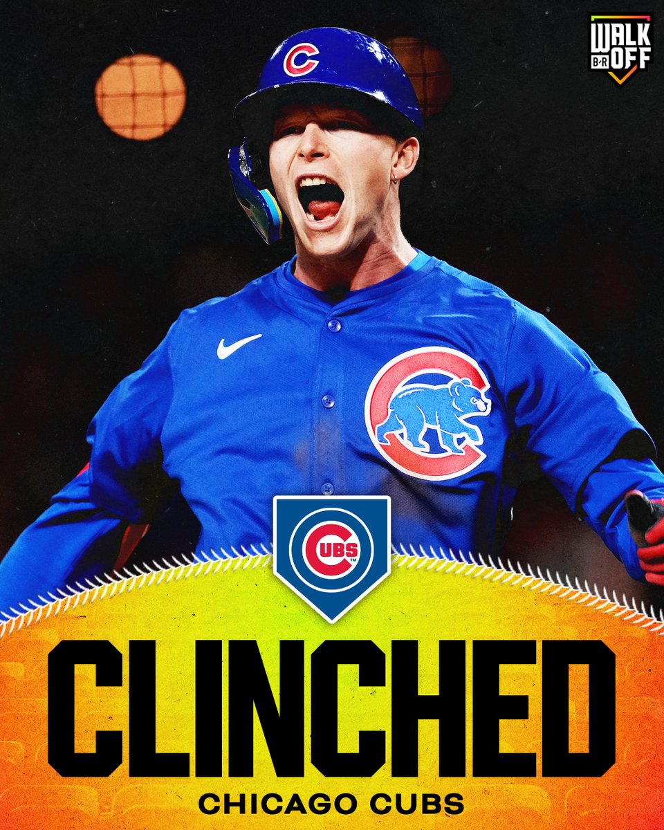 BRWalkoff's tweet image. THE CUBS ARE HEADED TO THE POSTSEASON FOR THE FIRST TIME SINCE 2020 🐻