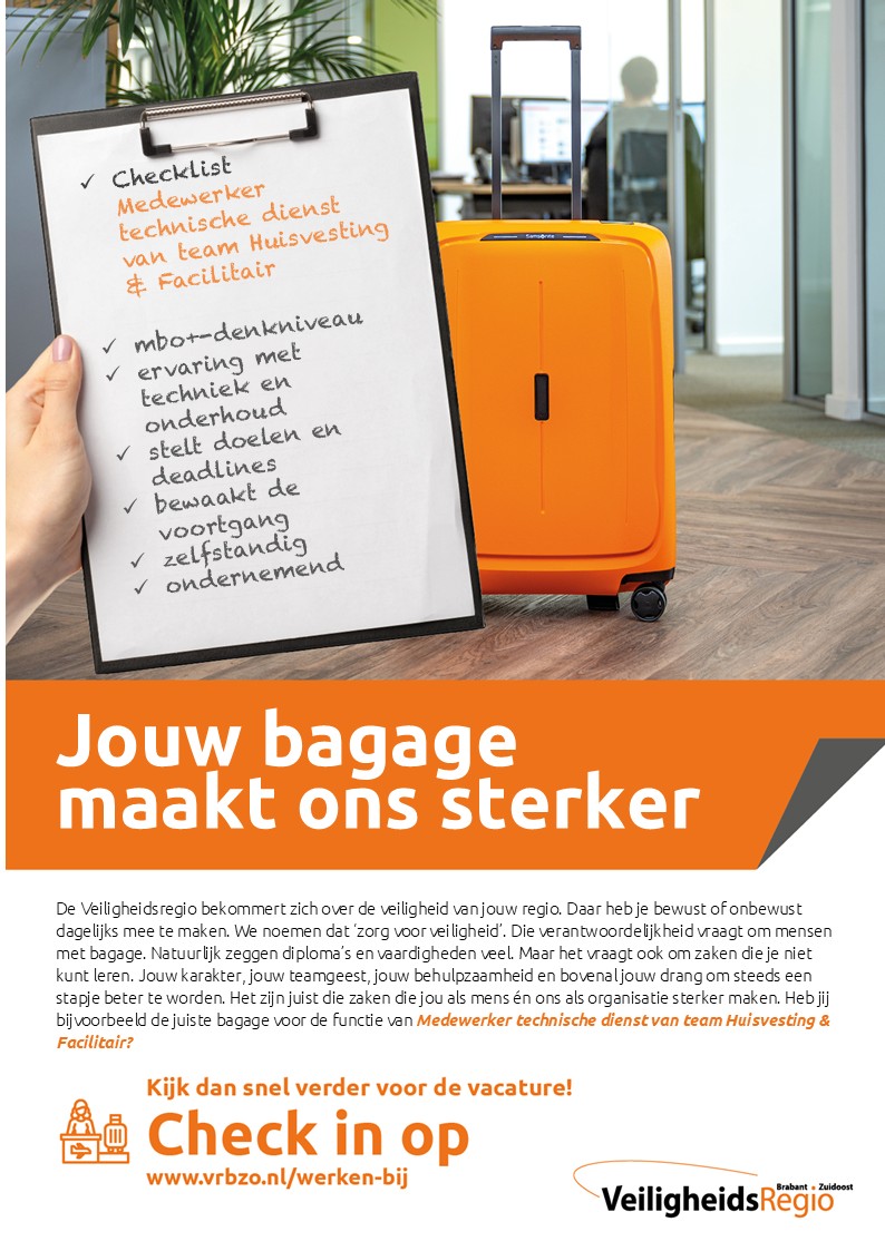 Kom jij onze 38 gebouwen onderhouden? Dat doe je door zelf reparaties te doen.  En bouwkundige en installatietechnische opdrachten door externe partijen te coördineren. Zo zorg je voor een veilige en functionele werkomgeving. Bekijk de vacature: shorturl.at/zNsHC.