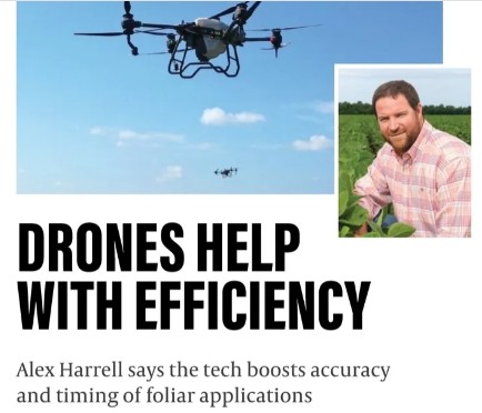 TotalAcre's tweet image. When it comes to spraying beans, Alex Harrell isn’t messing around. He’s been running drones for foliar passes this season—and the results speak for themselves.

More accurate. More efficient. Less wasted product.

👉 Read More: ow.ly/Jhc550WYg92

#FarmJournal #TotalAcre