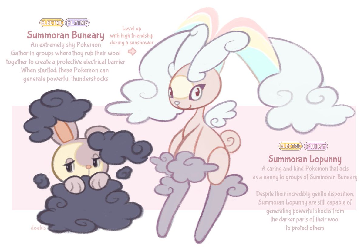 summoran buneary and lopunny🌈☁️☀️
