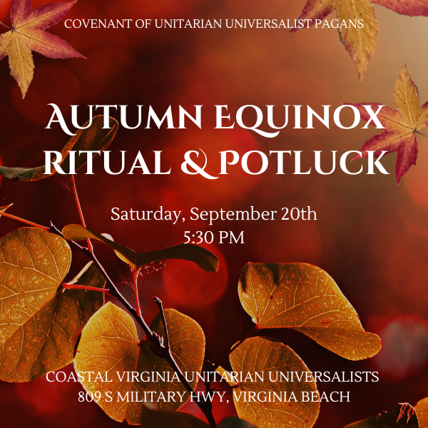 📰💙CVUU Weekly Courier!  
🍂🍲Mabon Ceremony and Potluck Saturday!  - mailchi.mp/5bcbe0712f75/s…