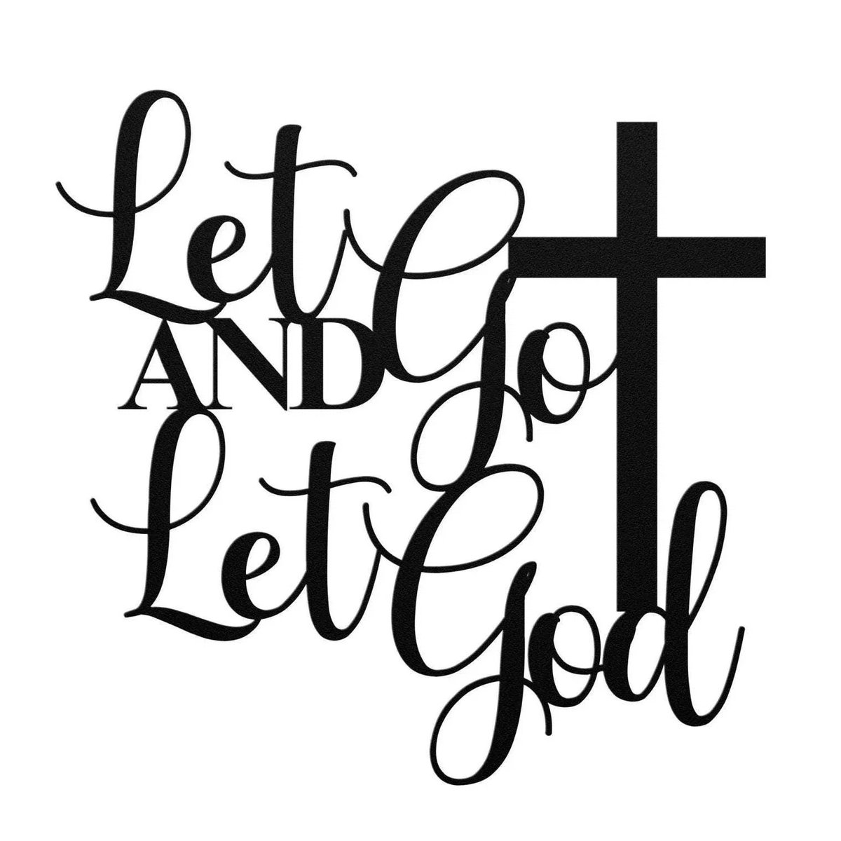 GoldenValueSG's tweet image. Add a touch of inspiration to your space with our Christian Metal Wall Sign: &quot;Let Go, Let God.&quot; Ideal for your home, bedroom, or living room decor. 🌟✝️ Order yours today 👉 go.goldenvaluesg.com/i9V7 📱
#ChristianHome #LetGoLetGod #faithanddesign #spiritualdecor