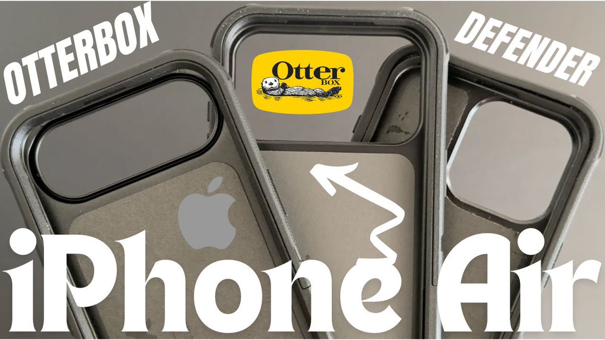 EBKTerminator's tweet image. 🚨 NEW VIDEO! 🚨

OtterBox Defender Series Case for Apple iPhone Air – Best Protection!? Vs iPhone 17 Pro Max Defender Vs iPhone 16 Pro Max Defender👇

🎥 - youtu.be/OwHRjBzIca0

#iPhoneAir #OtterBox #OtterBoxDefender