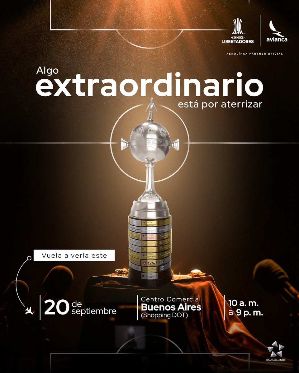 #Argentina: Se acerca el día más esperado por los hinchas que creen… ¡La emoción de la Copa Libertadores está más cerca de lo que imaginas! #CreerNosHaceVolar ✨

Somos la aerolínea partner oficial de las competiciones de Clubes <a href="/CONMEBOL/">CONMEBOL.com</a>.  ⚽️✈️