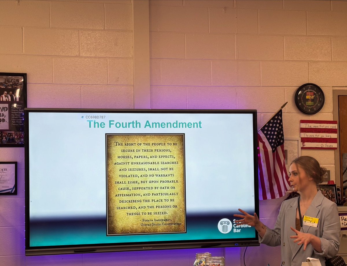 Many thanks to the <a href="/SCBAR/">South Carolina Bar</a> for joining the <a href="/RichlandTwo/">Richland School District Two</a> <a href="/rvhs/">Ridge View High School: A Med Pro Magnet</a> Scholars sophomore research class for Constitution Day and sharing in meaningful discussion to grow their understanding of our rights and responsibilities. <a href="/SCBarYLD/">SC Bar YLD</a>