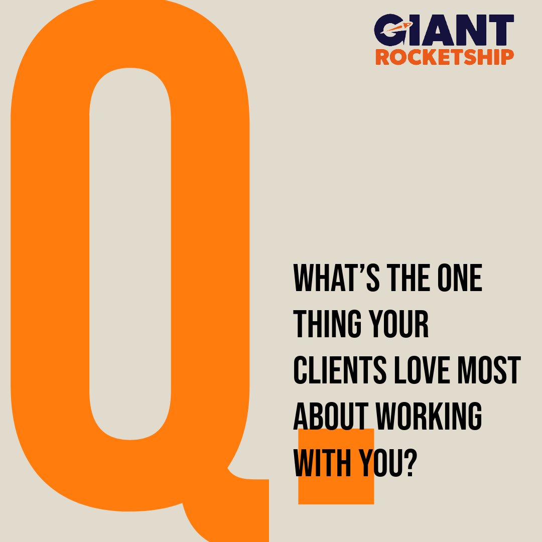 GiantRocketship's tweet image. Happy Wednesday! 
Every MSP has a secret sauce. What’s the ONE thing your clients love most about working with you?

#Autotask #Kaseya #MSP #CWM