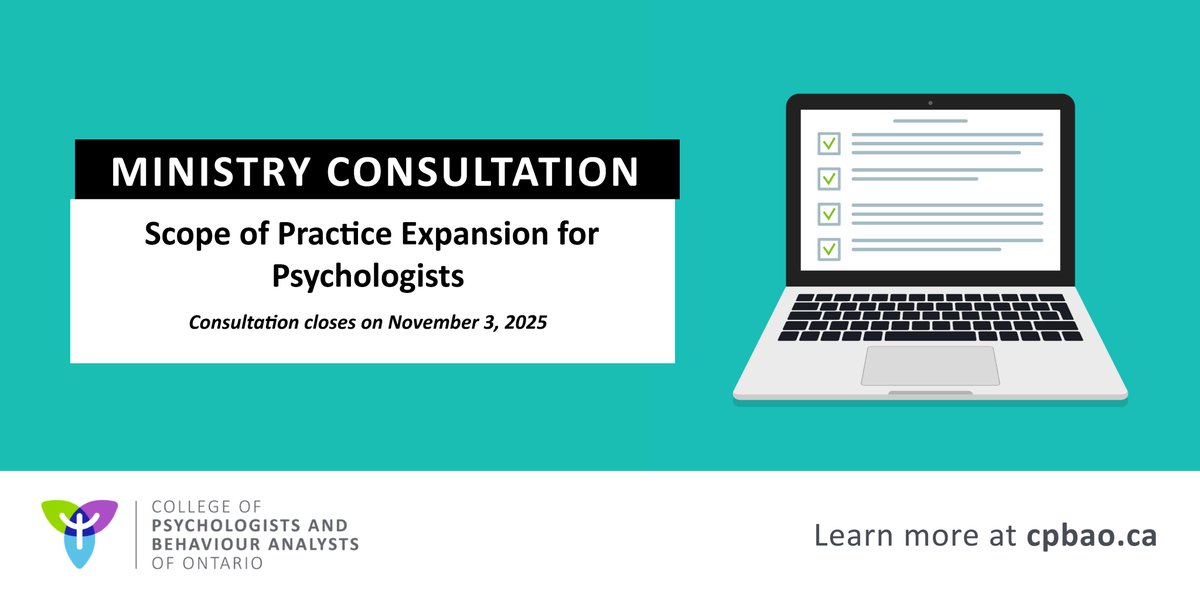 College of Psychologists and Behaviour Analysts ON tweet media