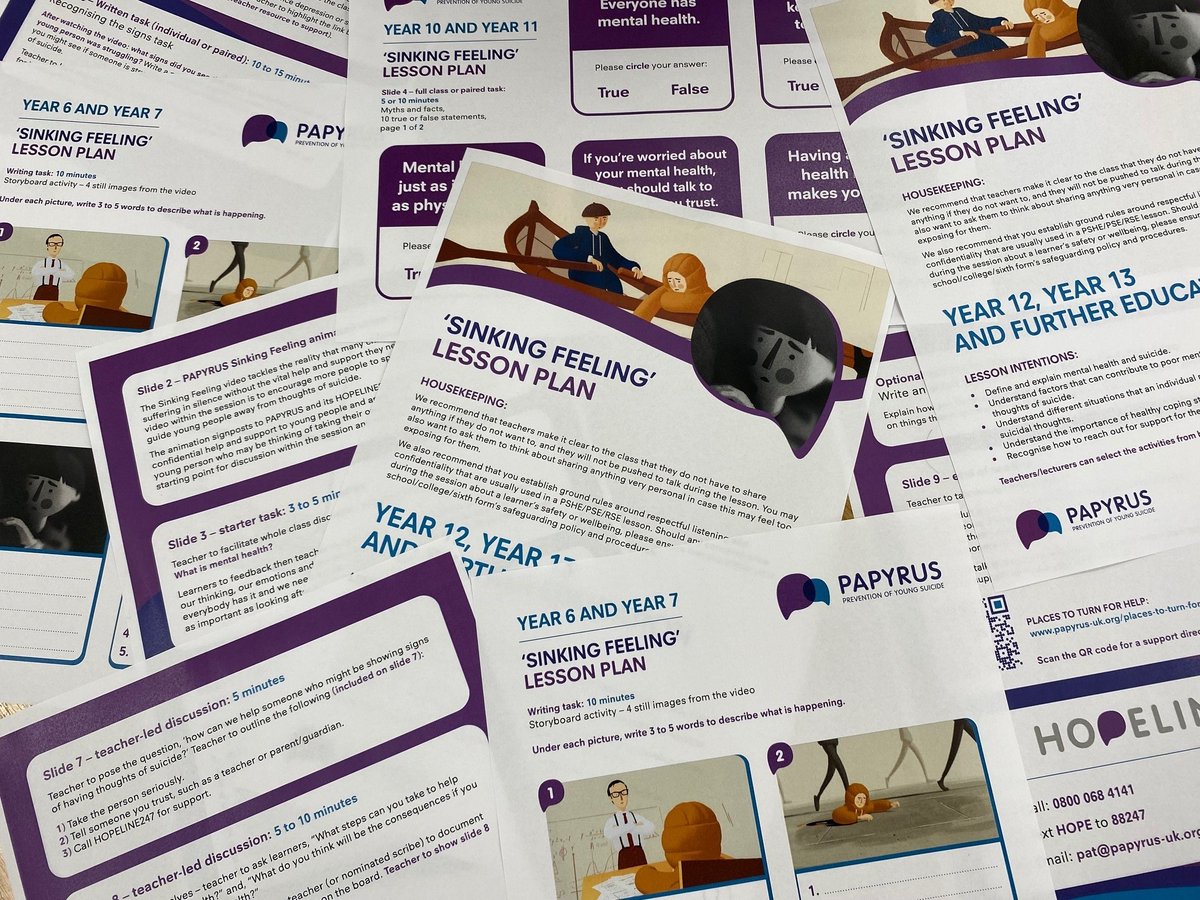 EducateMag's tweet image. .@PAPYRUS_Charity is offering free resources to help schools and colleges deliver lessons in life 🧠📚

The launch follows @educationgovuk guidance that states schools in England will be required to teach suicide prevention by September 2026.

Read more ➡️ tinyurl.com/4cubv35z