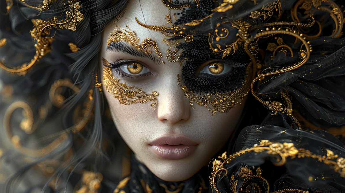 abuzaki1978's tweet photo. QT Black & gold 🖤✨
A gaze framed in shimmering elegance. https://t.co/D67UY2UW0W