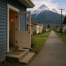 In_Nomine_'s tweet photo. Hay un pueblo en Canadá donde todos dejan sus puertas abiertas. https://t.co/2t01Vs3HpV