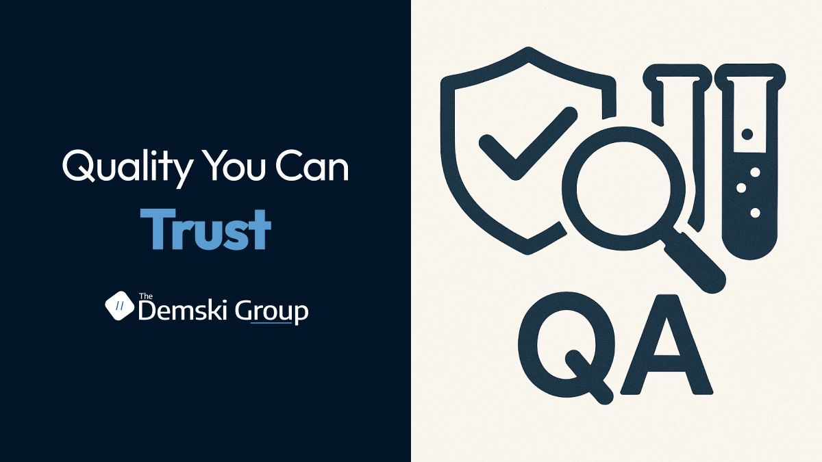 DemskiGroup's tweet image. Good code isn’t enough.
A trustworthy developer includes thorough testing, QA, and security practices in every project.
👉 demskigroup.com/questions-to-a…
#SoftwareQuality #QATesting #CustomSolutions #DemskiGroup
