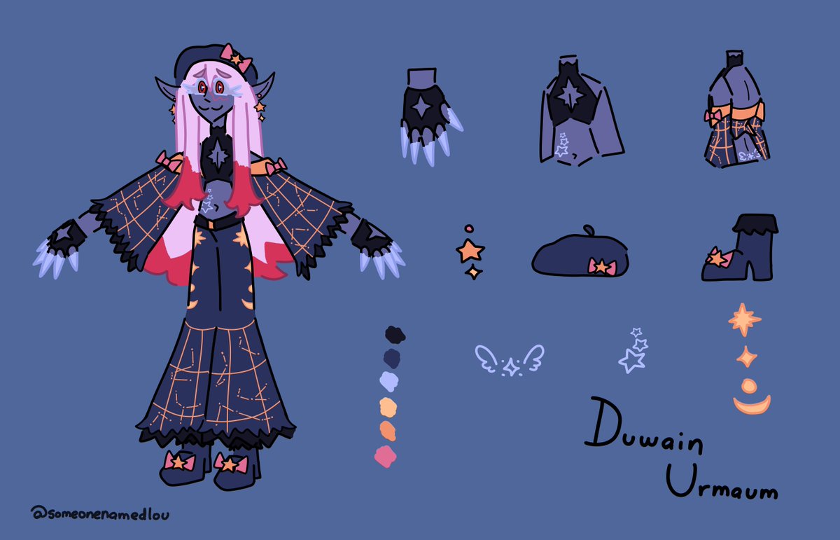 Made a new ref sheet for my dnd character <3
#DnDcharacter
