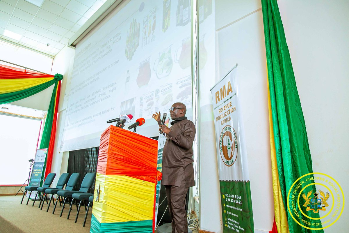 MoGCSP_Ghana's tweet image. The Minister, Hon. Dr. Agnes Naa Momo Lartey, at the recently held #NationalTaxForum2025, restated Gov&apos;t pledge to designing tax policies that strengthen #socialprotection deliveries.
&quot;The ultimate goal of tax reform is to raise living standards for a better Ghana&quot;, she stressed.