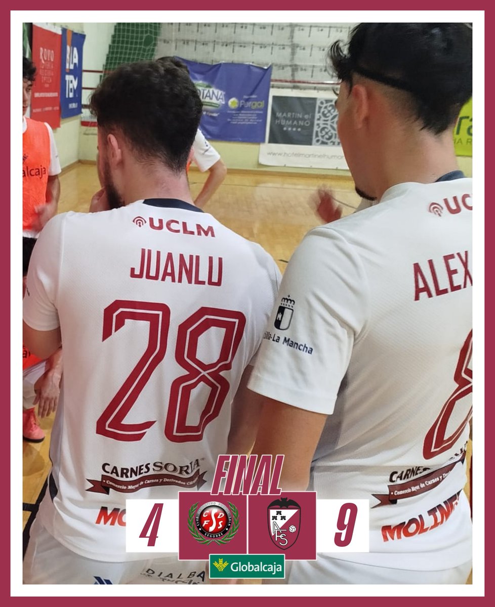 🔚 | 𝐅𝐈𝐍𝐀𝐋 

🟡 CDFS Segorbe 4️⃣

⚪️ Albacete FS 9️⃣
[Juanlu (x3), Josecas (x2) Calero, Mario Sáez, Ruby y P.Sanz]