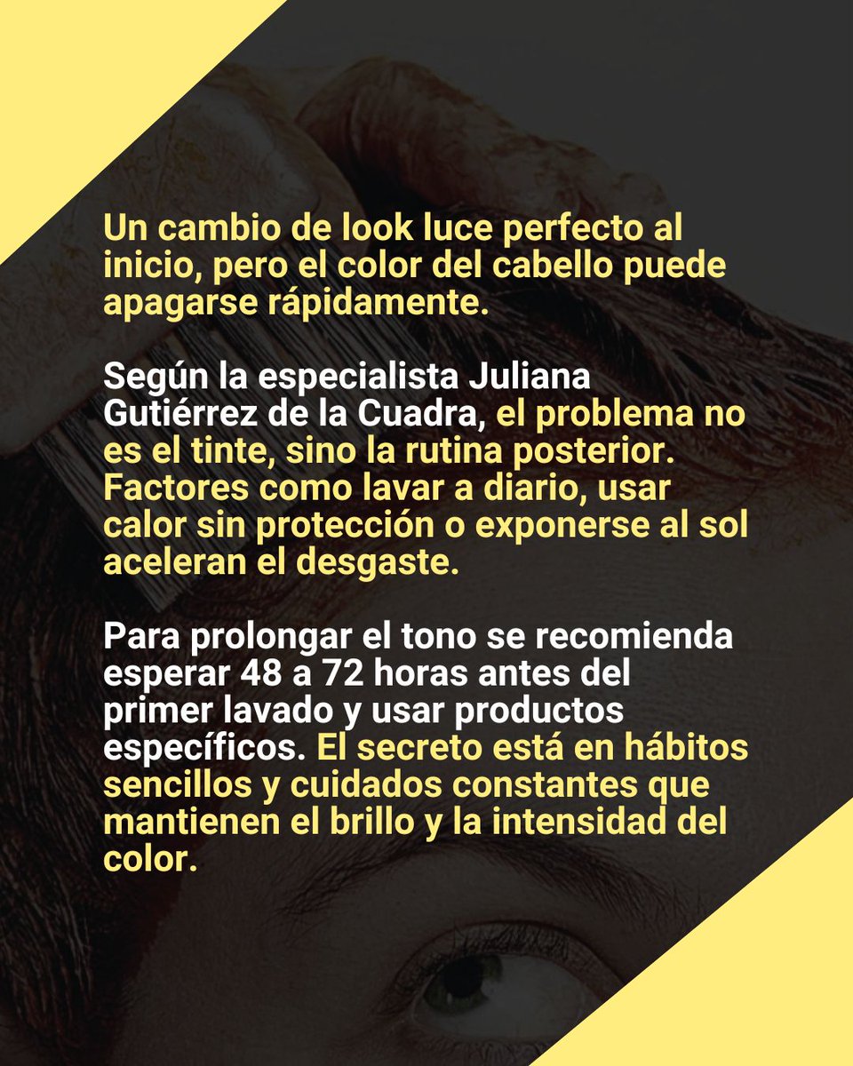 adncolombia's tweet photo. El enemigo de tu tinte no es el color 🎨… ¡eres tú y tus rutinas! 💇‍♀️🔥
Descubre qué hábitos apagan tu look más rápido. #Estilo #TipsCapilares #ColorDeCabello 
 
📍Conoce más en https://t.co/wE6PQAwct7 https://t.co/9KqEIO4Fnz