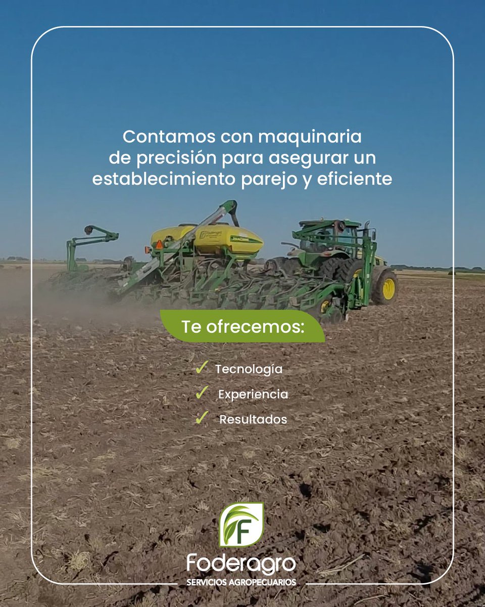 foderagro's tweet image. 🌱 Arranca la época de siembra de maíz en Uruguay
 Con la maquinaria adecuada y un manejo preciso, cada semilla es una inversión hacia una gran cosecha.

En Foderagro acompañamos tu producción con tecnología, experiencia y equipos de última generación, para que tus cultivos…