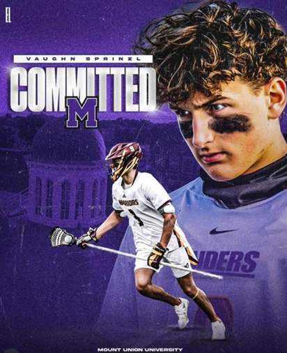 🥍 Congratulations to Vaughn Sprinzl on his commitment to Mount Union! 🥍

A tough, talented defenseman who plays with grit and leadership. Vaughn’s hard work and dedication have paid off, and we can’t wait to watch him excel at the next level! 💪🔥

#GoRaiders #TrueLacrossehq
