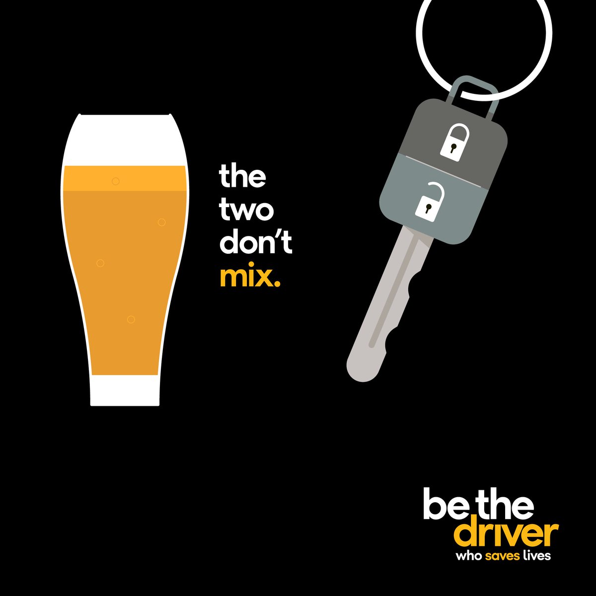 🥂 Give a toast — and your keys — to a designated driver. 🛑🚗