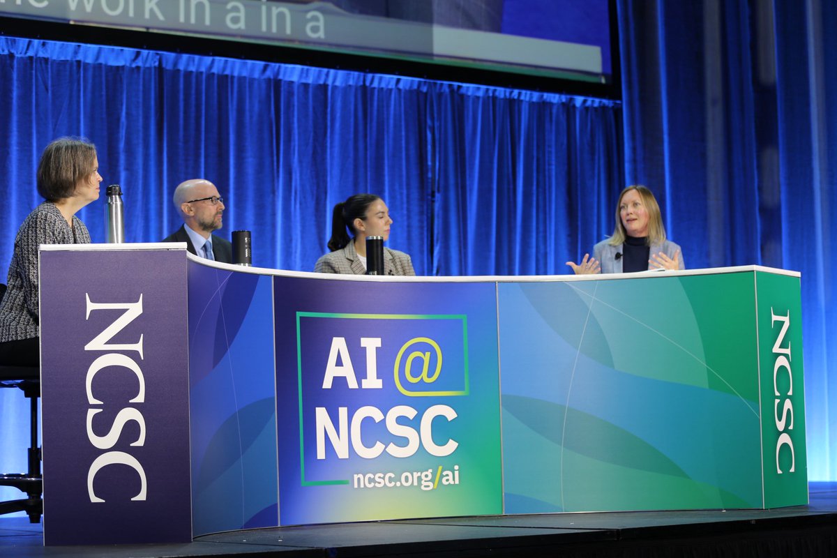 StateCourts's tweet image. Day 2 of #CTC2025 was all about learning and networking! 

Highlights included a midnote panel featuring President Elizabeth Clement on the promises and perils of #AI in our courts, plus deep dives across 5 educational tracks and networking opportunities.

#CourtTech #AIinCourts