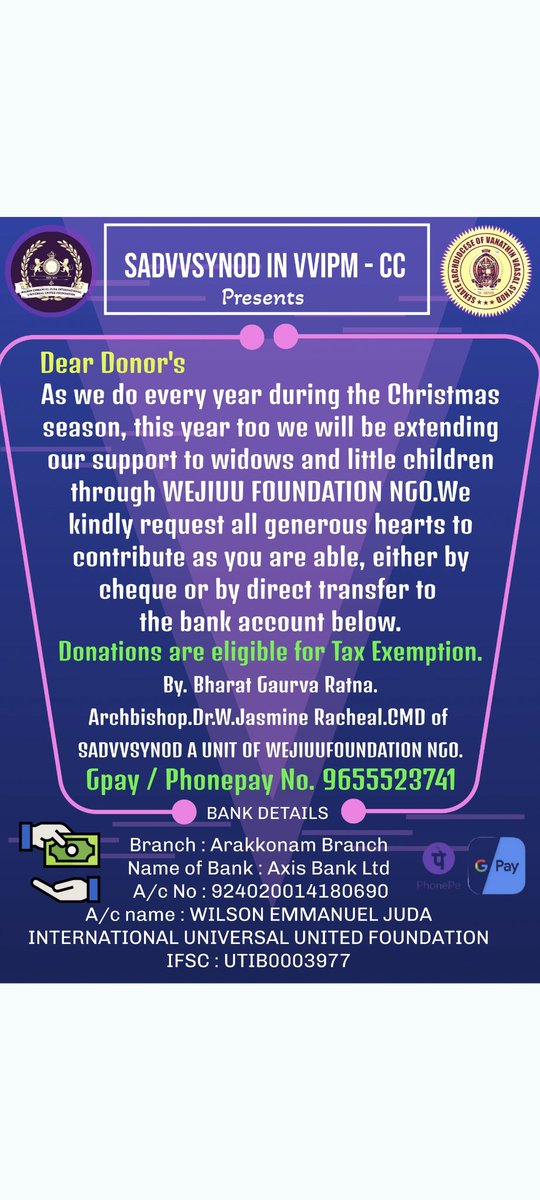 clement_lenin's tweet photo. Please Donate to WEJIUU FOUNDATION - NGO. https://t.co/D3CD3rVTrm