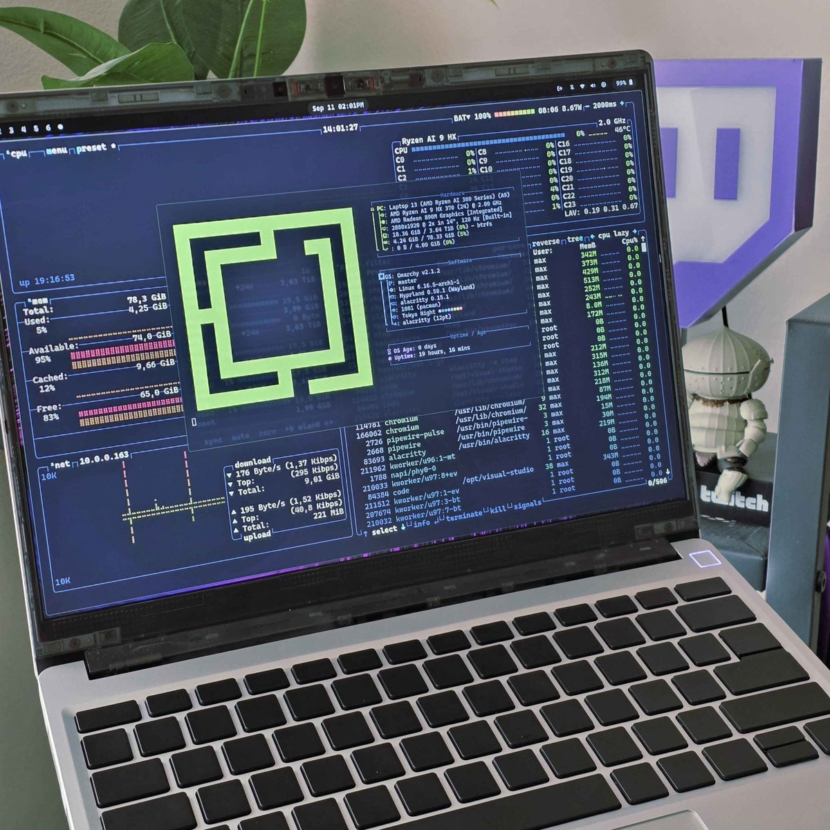 maxart's tweet image. The best purchase I've made this year! @FrameworkPuter Laptop 13 running #omarchy is an absolute joy. The year of the Linux ̶d̶e̶s̶k̶t̶o̶p̶ laptop is now.