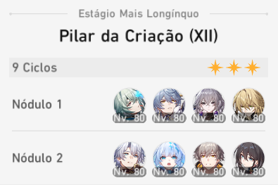 O Anaxa cansado fez a parte 1 do MOC em 9 ciclos kkkkkkkkkk mas felizmente o Phainon conseguiu fazer o Lygus em 0 ciclos so com a Cerydra.