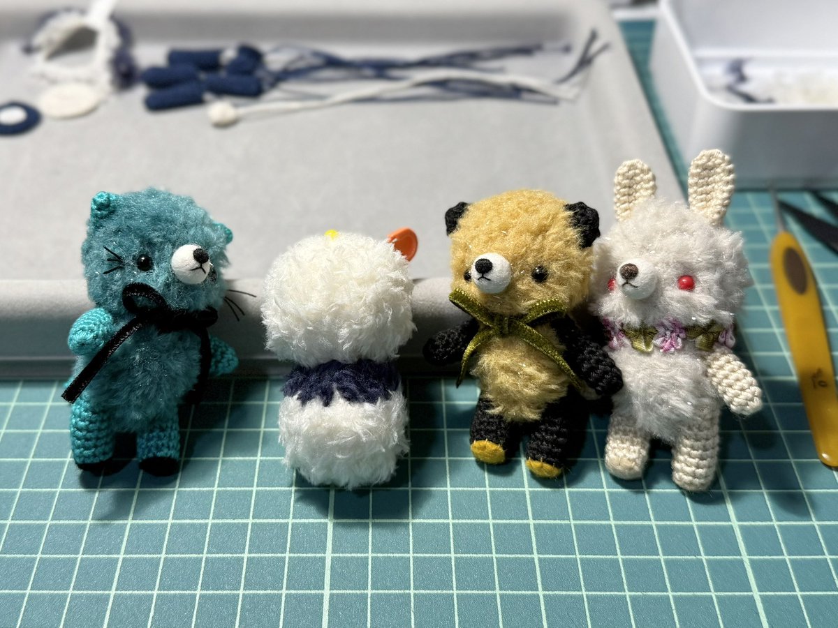 E様　あみぐるみのオーダーありがとうございます！⸜(*ˊᵕˋ*)⸝‬ shima🧸ちいさなあみぐるみ (@shima_style) / X