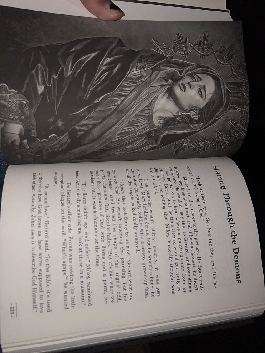 starwhocouldfly's tweet image. on top of all the absolute heart jumping and exciting news of mcr today, IT WAS A W MAIL DAY!! COVER ART BY @mercening :)!!! #unholyverse