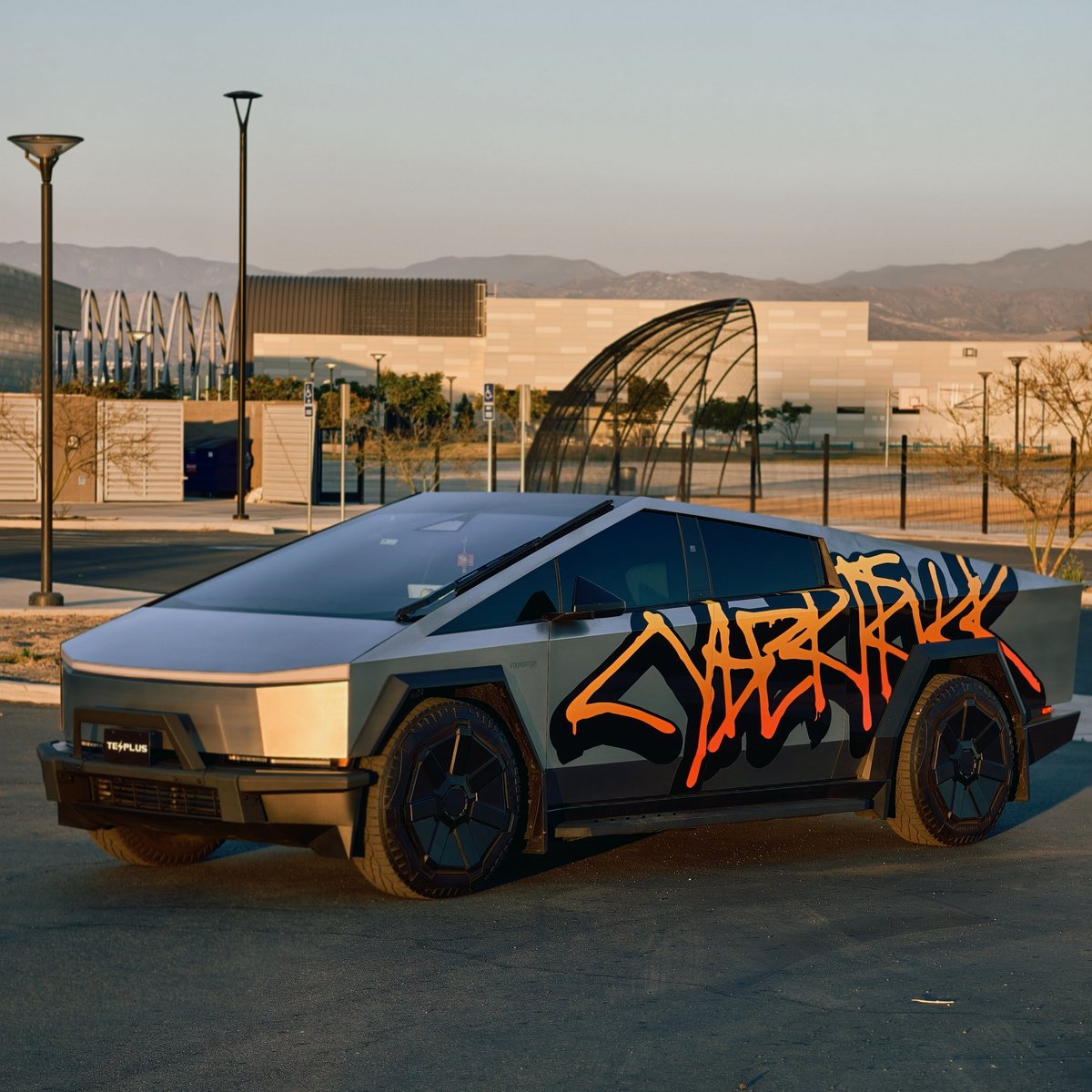 Rolling art on wheels: Cybertruck's graffiti decals bring the streets to life! 🚗🎨 #Cybertruck #tesla #carwrap