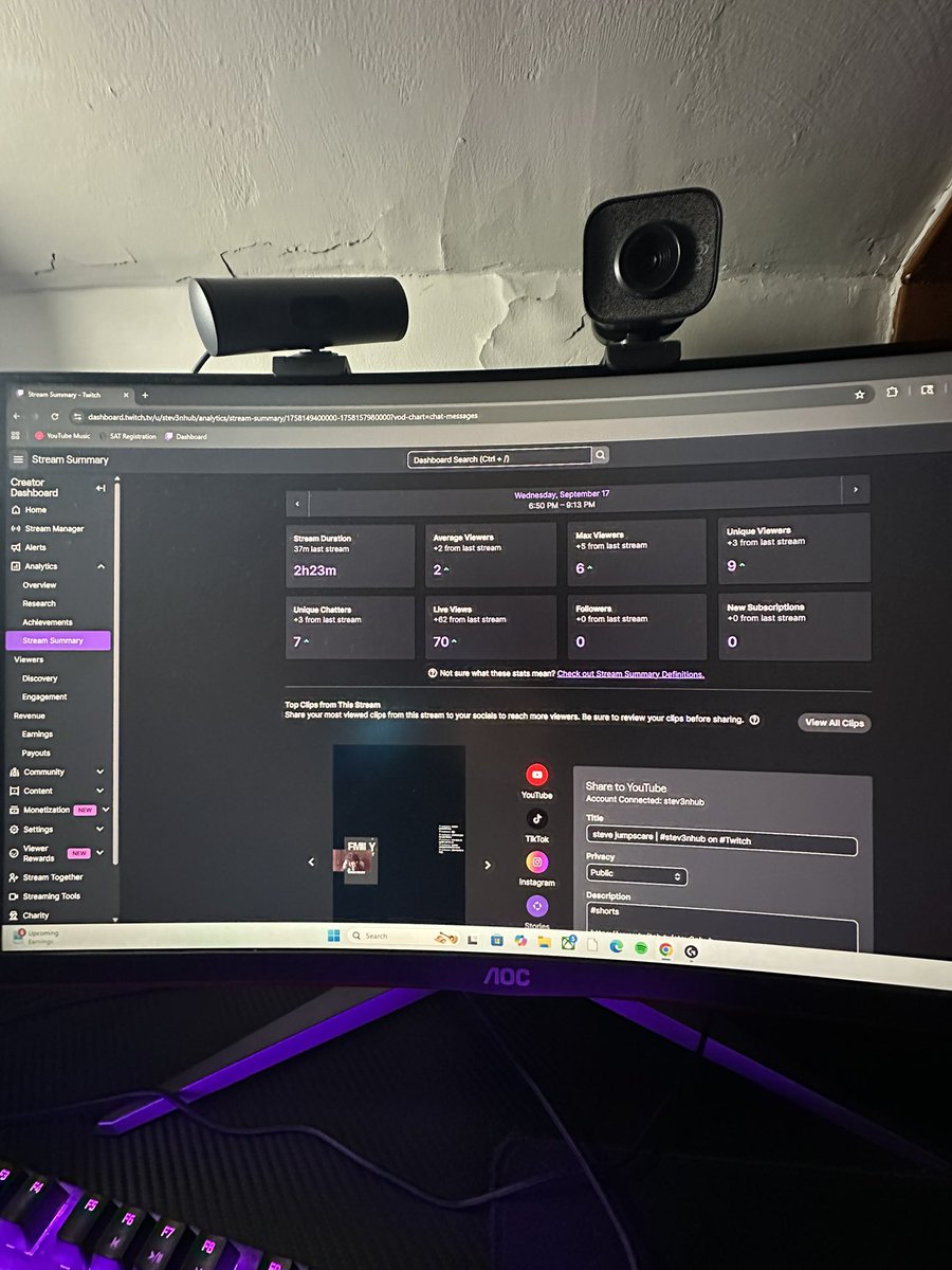 Engaging and genuine first stream back, horror games are definitely my niche and I’m gonna stick with it, preciate anyone who showed up 🖤