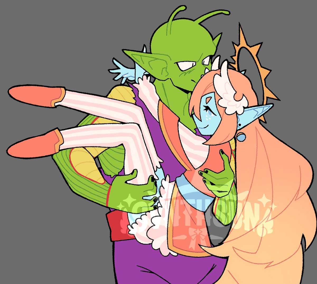 svnthsun's tweet image. Not finishing this, but I love my huswife pickles… #Piccolo #yumeship #selfship #dbz