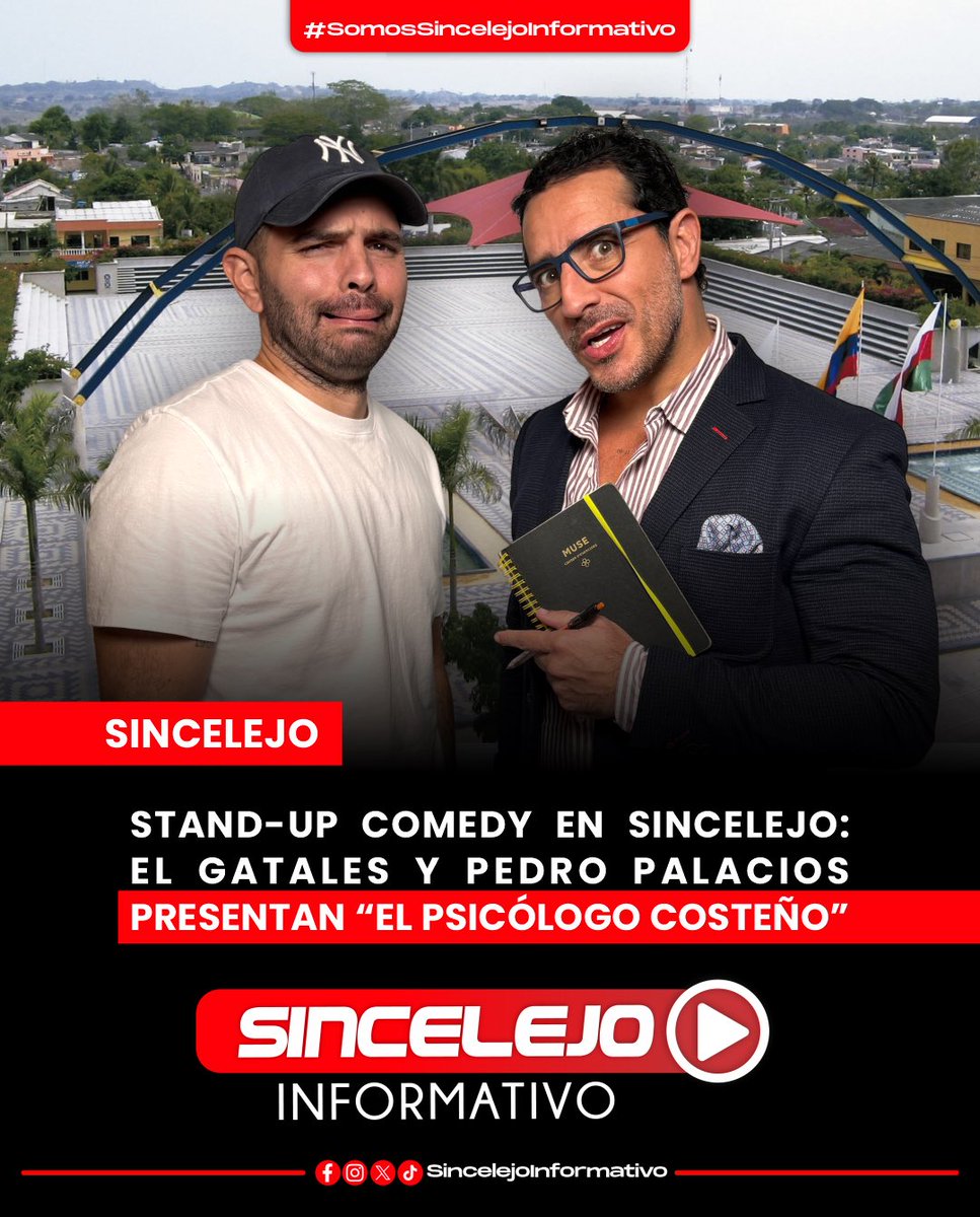 mario_severiche's tweet photo. JUNTOS POR PRIMERA VEZ EN SINCELEJO ✨

EL GATALES y PEDRO PALACIO, presentando EL PSICÓLOGO COSTEÑO.

📅 25 de octubre
🏛️ Teatro Municipal Sincelejo
🕔 Funciones: 5:00 p.m. y 7:30 p.m.
🎟️ Boletas en:
👉 WhatsApp: 313 714 1997
👉 https://t.co/GNwVEP20wR https://t.co/gl9pUiRy1Q