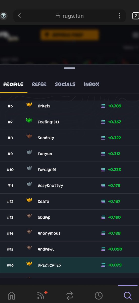 RahmerceC's tweet image. #16 on @RugsDotFunX 

If you want free sol dm me!