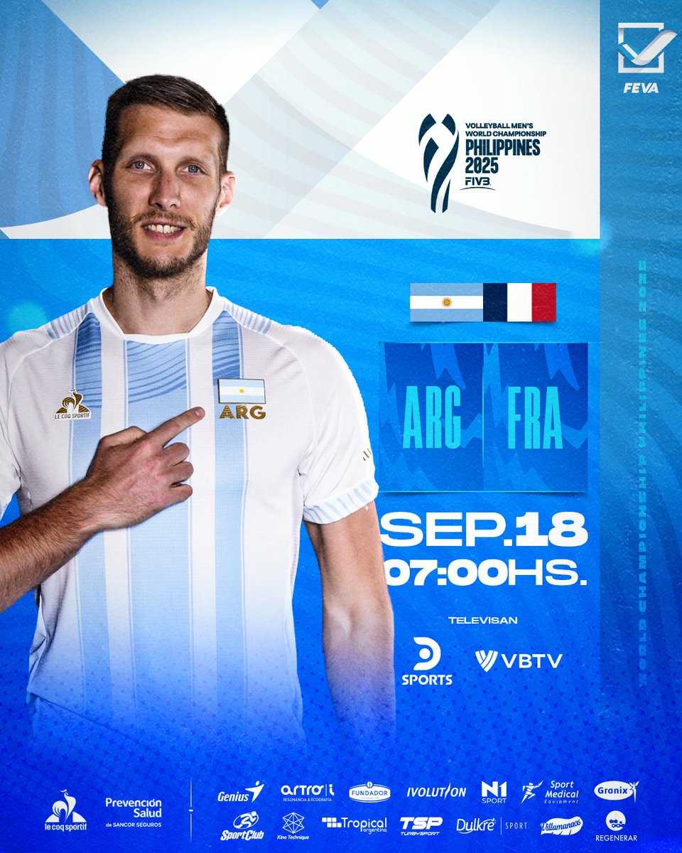 #MWCH A MADRUGAR QUE JUEGAN LO PIBES!

Es el día en que corras la semana. Si, para mirar Finlandia 🇫🇮 vs Corea 🇰🇷 a las 23.30, dormir poco y a las 7 AM estar UP para el partidazo entre Argentina 🇦🇷 y Francia 🇫🇷..

🙏

📺 DirecTV Sports y VBTV
💻 <a href="/juegargentina/">Juega Argentina 🇦🇷</a>

#VamosArgentina 🇦🇷