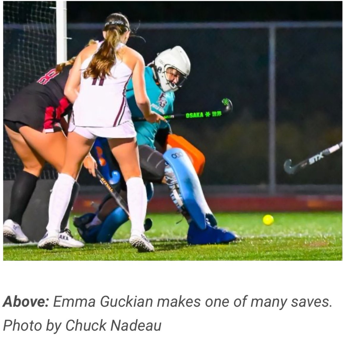 GuckianRI's tweet photo. 🏑 EG Field Hockey takes down Barrington 2–1 — that’s 3 in a row! 🔥Emma strong in goal! #EGPride #FieldHockey #3InARow #GoAvengers  #RhodeIslandSports https://t.co/o6B9XDTES8