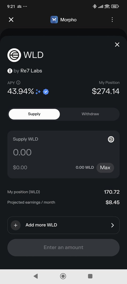 感謝$WLD，每個月都有一份麥當勞
還沒掃虹膜領空投的可以用我的註冊碼多領代幣！！！
邀請你安裝 World App。
連結：world.org/join/V2X7UGE