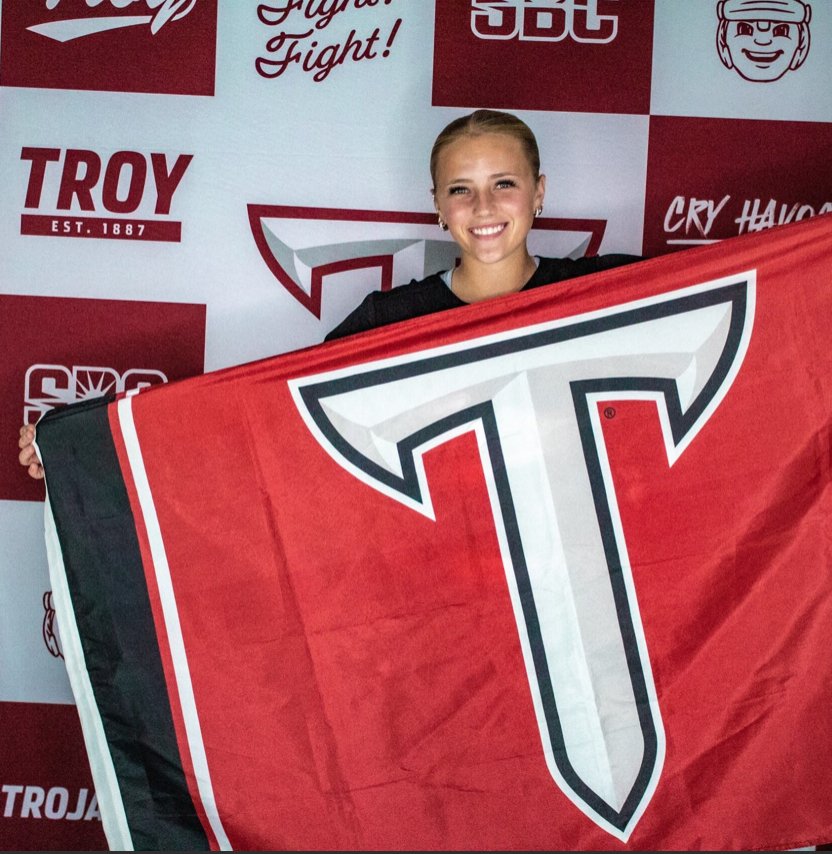 Bellematthews55's tweet photo. Thank you @TroyTrojansSB for a great visit last weekend! I loved learning more about Troy University, the softball program, and the coaches! @d1vision_sb @whatwhitwrites @e_newellcoach @ElizabethH_99_ @MackPuck01 @NateTompkins @GCTSOFTBALL https://t.co/ip218jhMwv