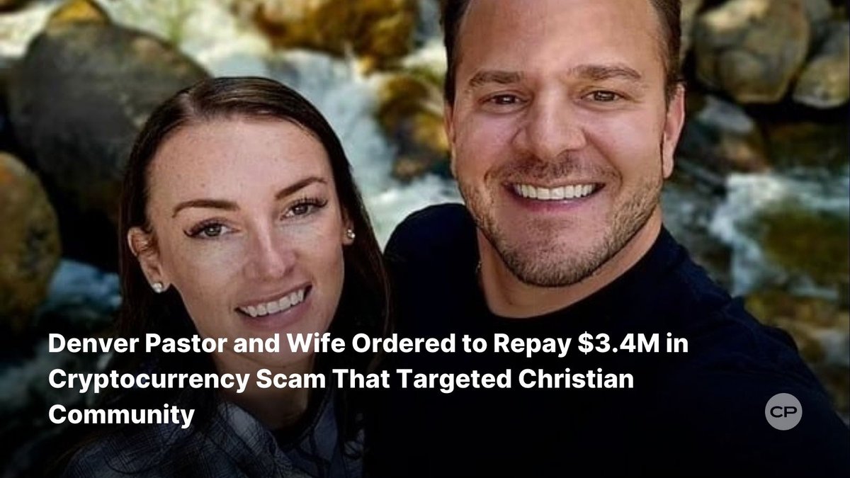 Denver pastor and wife ordered to repay $3.4M in cryptocurrency scam  targeting Christian investors. Prosecutors call it a case of “false  prophets” in the digital age. #CryptoScam #ChurchFraud #INDXcoin  #FaithAndFinance #BreakingNews 🔗
