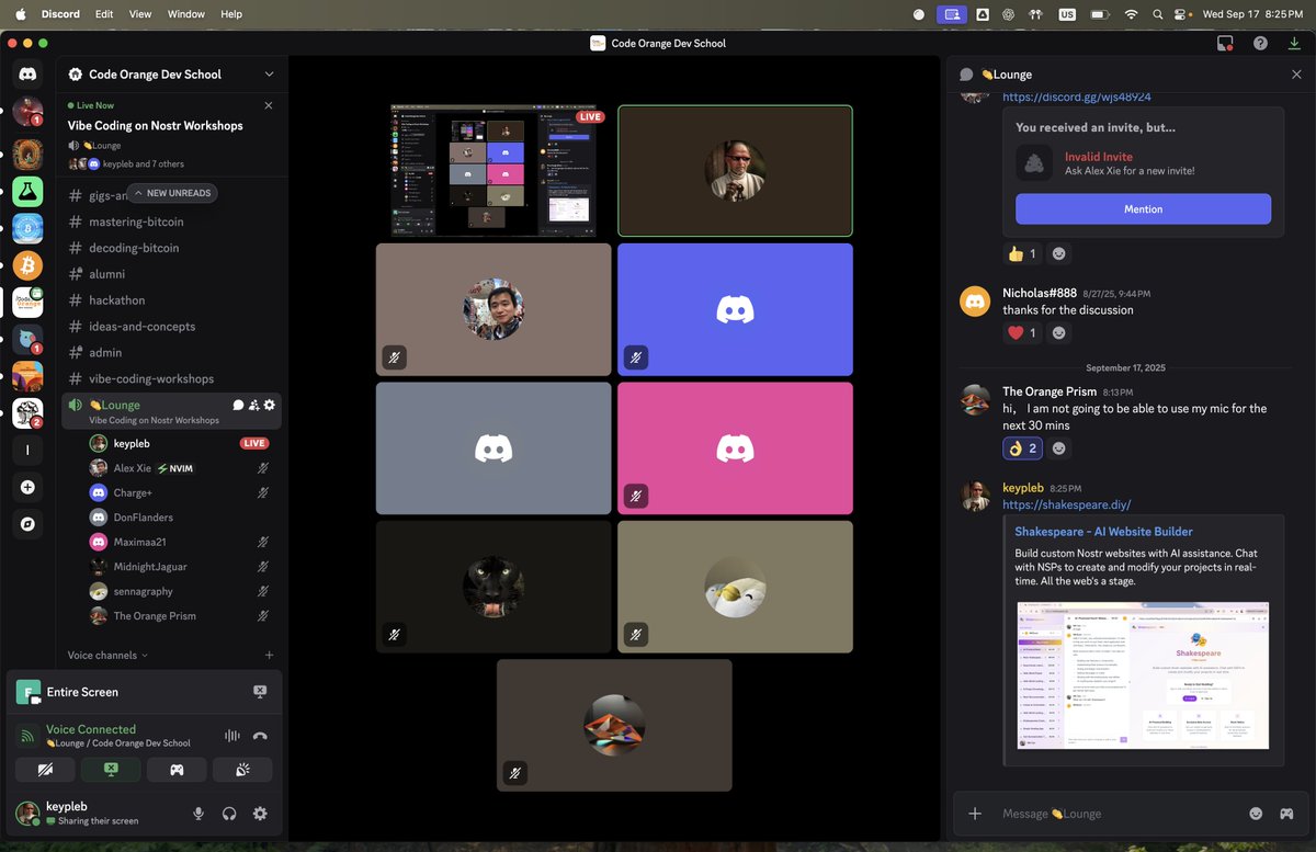 CodeOrangeDevs's tweet image. Last night, we hosted a vibe coding session where attendees built their own projects. We even built a sleek website for a breath-work teacher!😀 book her session here: midnightjaguar.replit.app