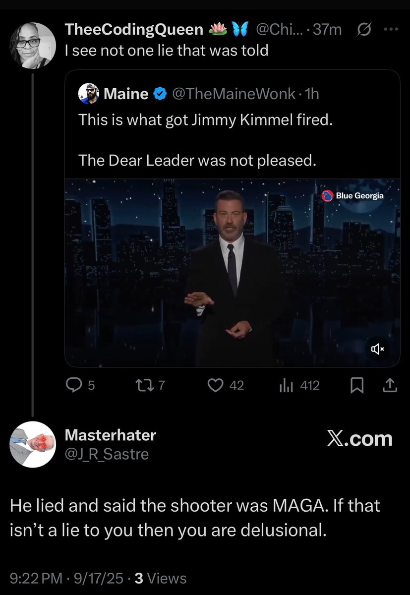 This person was a mutual but blocked me when I called out her hypocrisy. Choosing not to recognize a falsehood is as bad as anything she pretends to be against.