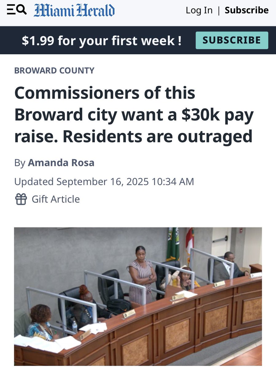 Are you kidding me?? Residents should be outraged! I know I am. 

Quadrupling your taxpayer funded salary while taxpayers are hurting is next level tone deafness. 

Hey <a href="/DOGEFla/">Florida DOGE</a>, I think we found our next audit subject.