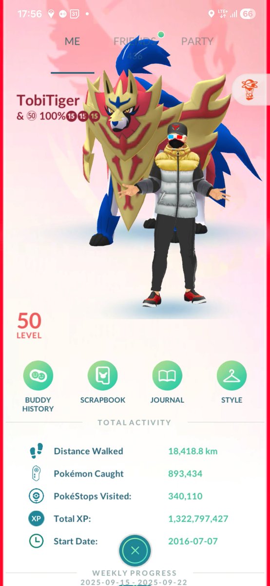 TheTobiTiger's tweet photo. Gothita Spotlight Hour

- 584 catches
- 5 million XP
- 0 shiny

Luckily barely missed the rain so I was able to hit a good amount of excellent throws
#PokemonGO https://t.co/yd2uSbj9k9