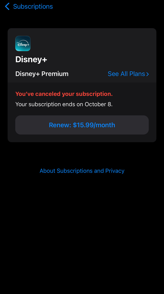 Goodbye, <a href="/DisneyPlus/">Disney+</a>. I won't miss you. #BoycottDisney