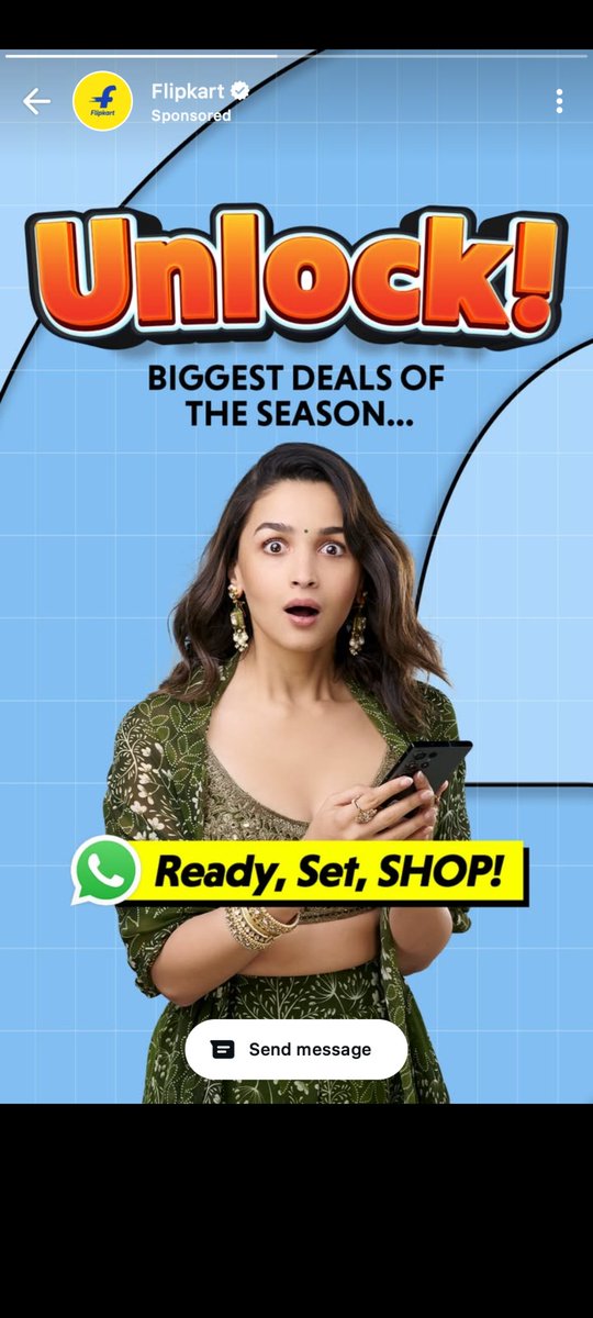 mr_vpc's tweet photo. Whatsapp Status Ad 🥹
Whatsapp started showing ads in India , Take a look at this Flipkart Big billion days ad on WhatsApp
#WhatsApp #WhatsAppAd #WhatsappAds #WhatsappStatus #META #FlipkartBigBillionDays #BigBillionDays #BBD
@WhatsApp @Meta 😝 https://t.co/sI2POggqlb
